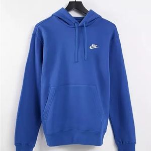 Nike Men's Pullover Fleece Club Hoodie (Royal Blue)